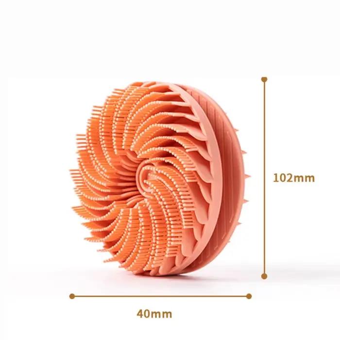 Épurateur de corps en Silicone souple, exfoliant pour le cuir chevelu, Non irritant, masseur de bain, brosse de douche, gommage corporel, soins de la peau, outil de bain
