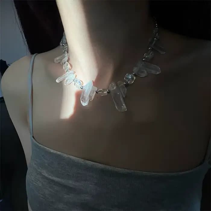 ZHUHE Lcicle collier nouveau Style gothique pour femmes hommes bijoux accessoires cadeaux de fête