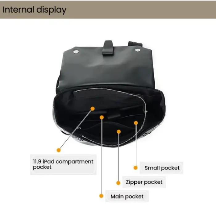Sac à dos en cuir véritable pour hommes, sac de voyage imperméable de grande capacité, pour les déplacements professionnels, le travail quotidien en plein air