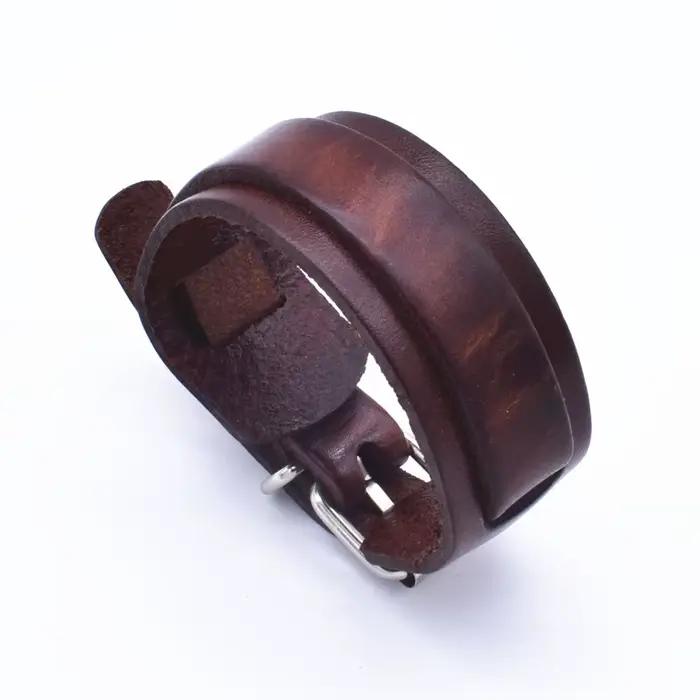 Bracelet enroulé Vintage à longueur réglable, Double couche en cuir, pour femmes et hommes, meilleurs amis, bijoux de personnalité