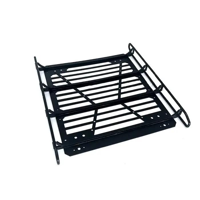 Porte-bagages de toit en acier et métal RC, avec lumières, pour voiture TRAXXAS TRX 1/10 TRX 4 TRX6 6X6 G63 G500, pièces de mise à niveau