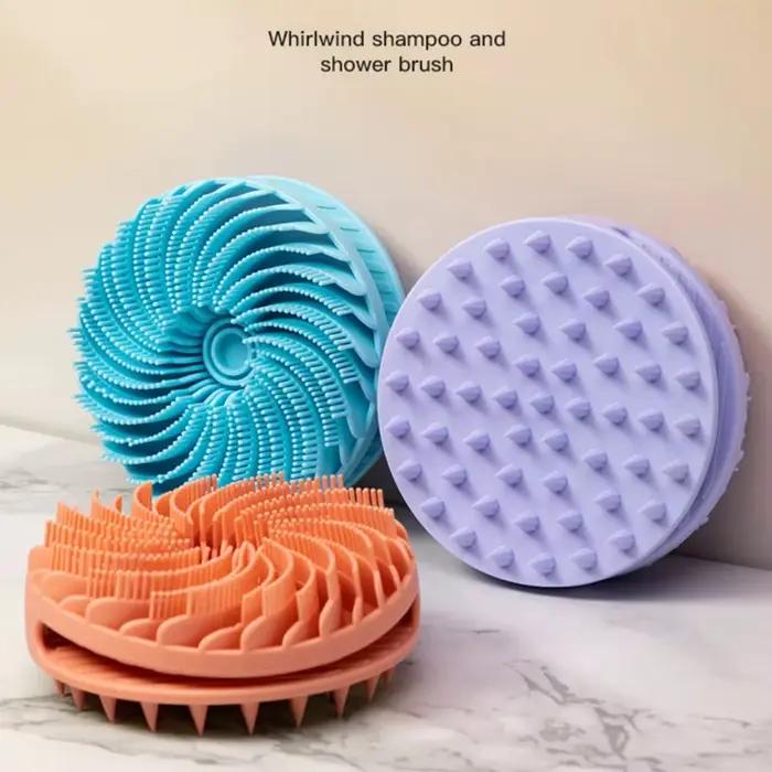 Épurateur de corps en Silicone souple, exfoliant pour le cuir chevelu, Non irritant, masseur de bain, brosse de douche, gommage corporel, soins de la peau, outil de bain