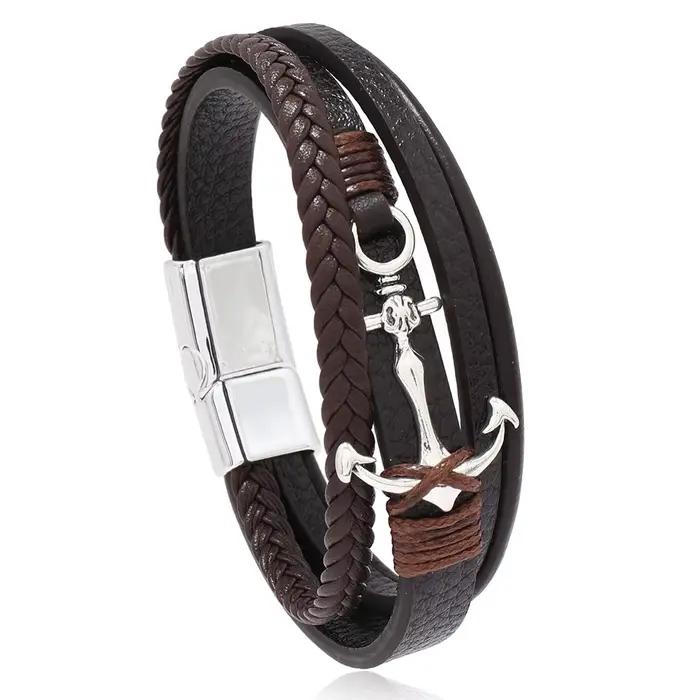Bracelet en cuir pour hommes