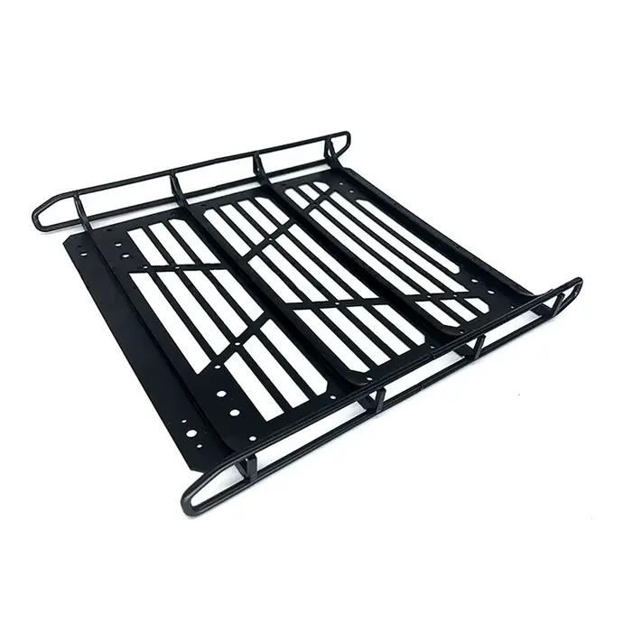 Porte-bagages de toit en acier RC avec éclairage pour voiture 1/10 TRXS TRX 4 TRX6 6X6 G63 G500 – Pièces de mise à niveau