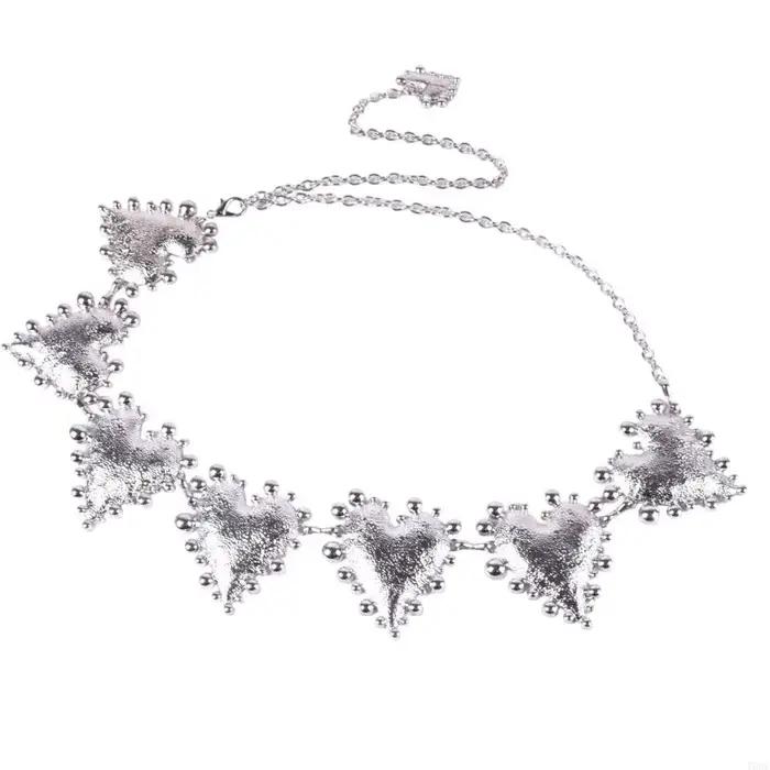 Ceinture chaîne bijoux taille avec Accent cœur, conception en métal réglable pour l'accent taille robe le