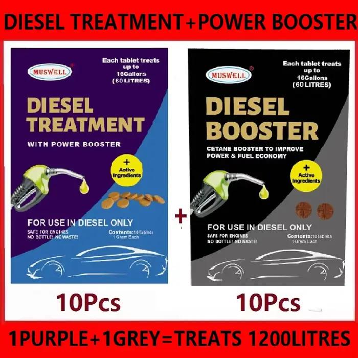 Additif Diesel 160 Gallons/600 Litres avec Nettoyant Injecteurs : Maximise la Puissance, Augmente le Cétane, Économiseur de Carburant MPG
