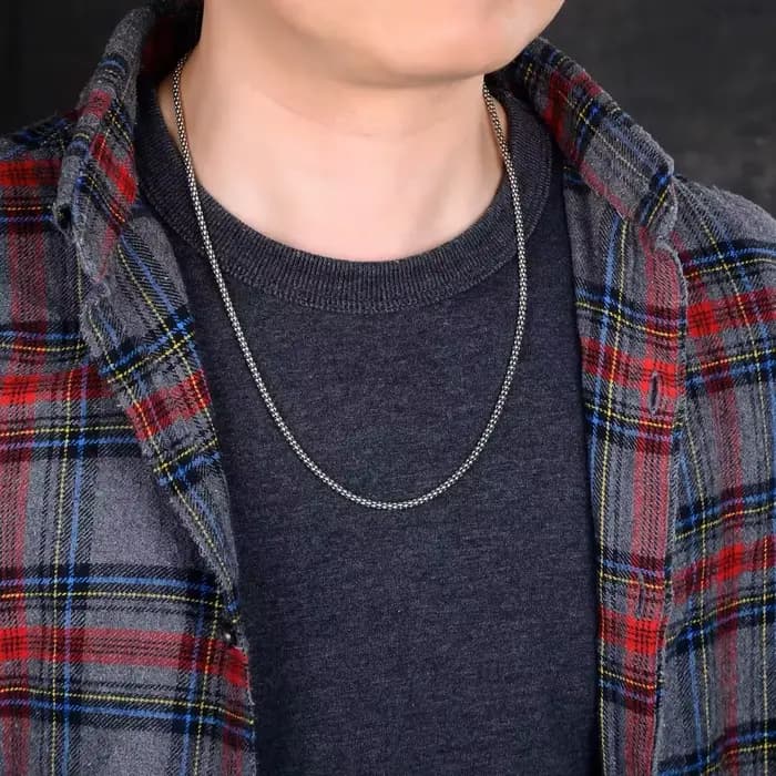 Collier en argent véritable pour hommes et femmes