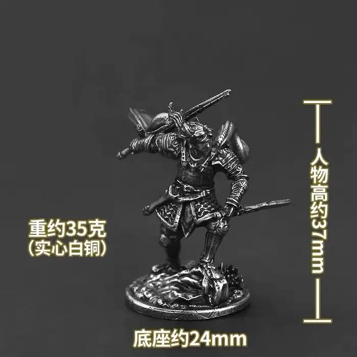 Statuette de samouraï, armure de la légende du roi Arthur, modèle de soldats en métal Vintage, jouet de bureau, décoration d'ornement