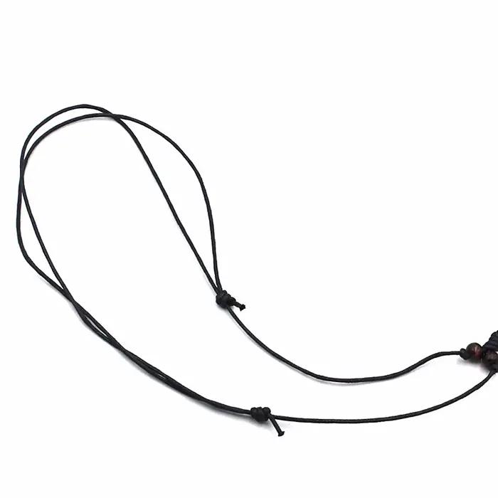 Collier pendentif tortue tribale - Tortue de mer hawaïenne en résine, 2 couleurs, cordon noir réglable, bijoux bohèmes pour surfeurs