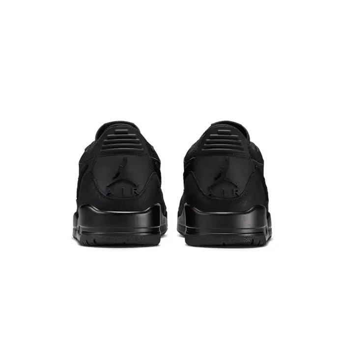 Nike Legacy 312 Black Knight Chaussures de basket-ball rétro confortables, antidérapantes et durables, basses, noires pour hommes IQ9784-001