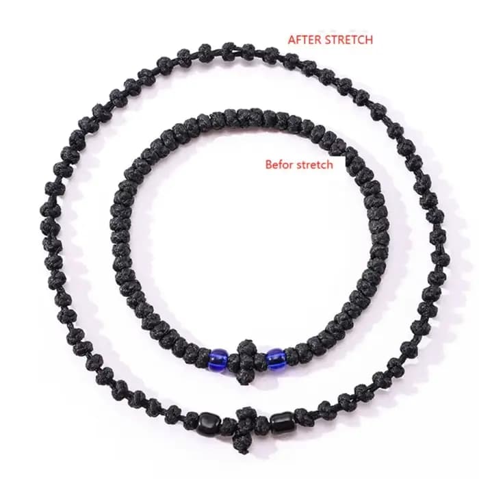 Bracelet corde prière orthodoxe unique