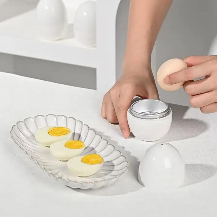 Cuiseur à œufs pour micro-ondes 1/4 œuf, cuisson rapide et facile en 5 minutes, pour œufs durs ou mollets, outils de cuisine