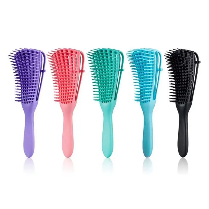 Brosse à cheveux démêlante, Massage du cuir chevelu, peigne pour femmes, brosse démêlante pour coiffer, outil de soins pour Salon de coiffure bouclé