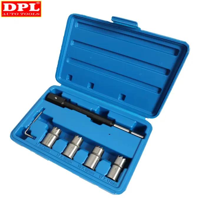 Kit d'outils de coupe de carbone, ensemble d'outils de coupe de siège d'injecteur Diesel, nettoyeur 5 pièces