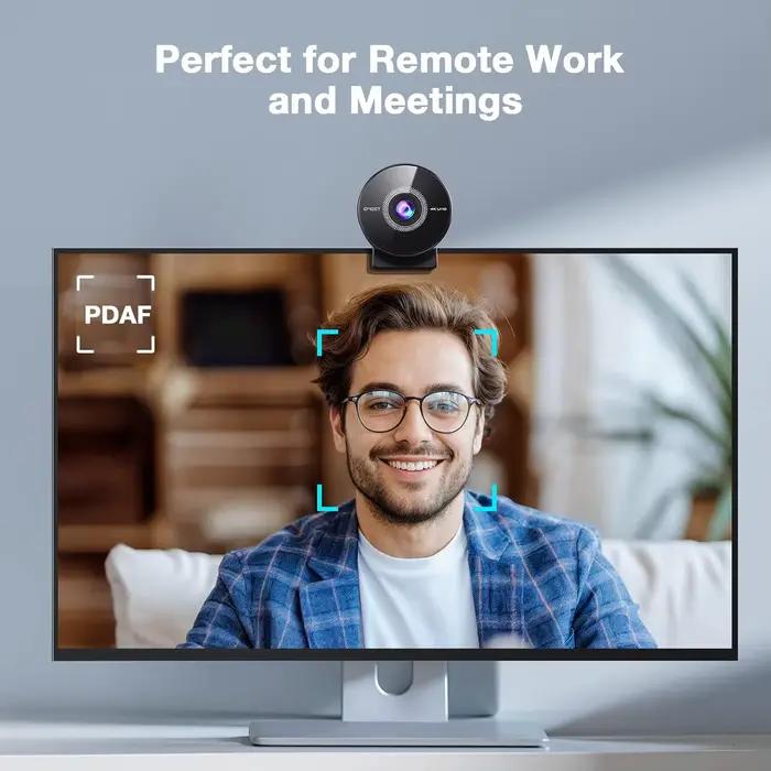 Webcam 4K caméra Web 1080P 60fps avec Microphone Mini caméra USB pour ordinateur/ordinateur de bureau/ordinateur portable Webcam EMEET