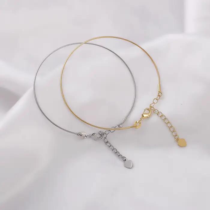Bracelet en laiton plaqué or 14 carats pour femmes, Bracelet de fabrication de bijoux à faire soi-même