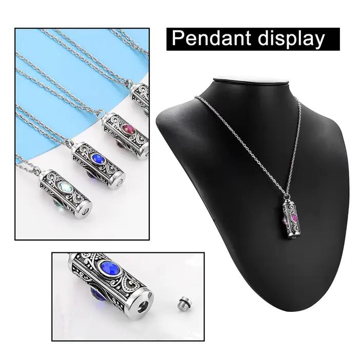 Colliers urnes pour cendres, bijoux funéraires pour cendres, collier urne en cristal, collier pour cendres humaines, souvenir commémoratif pour cendres