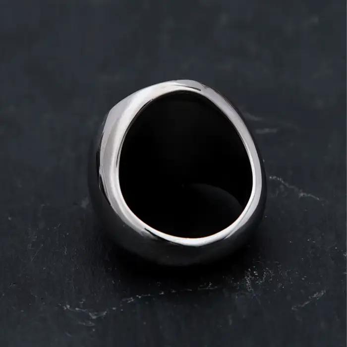 Bague de motard Vintage gothique Punk pour hommes et femmes, anneau classique en acier inoxydable poli fin, Alien Punisher Skull, bijoux cadeau