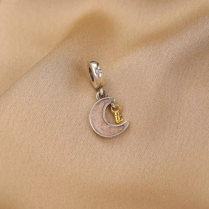 Nouveauté 2026 : Perle en argent 925 Lapin, Chien, Cheval de Troie, Pendentif Lune – Idéale pour Bracelet Original, Accessoires DIY, Bijoux Exquis