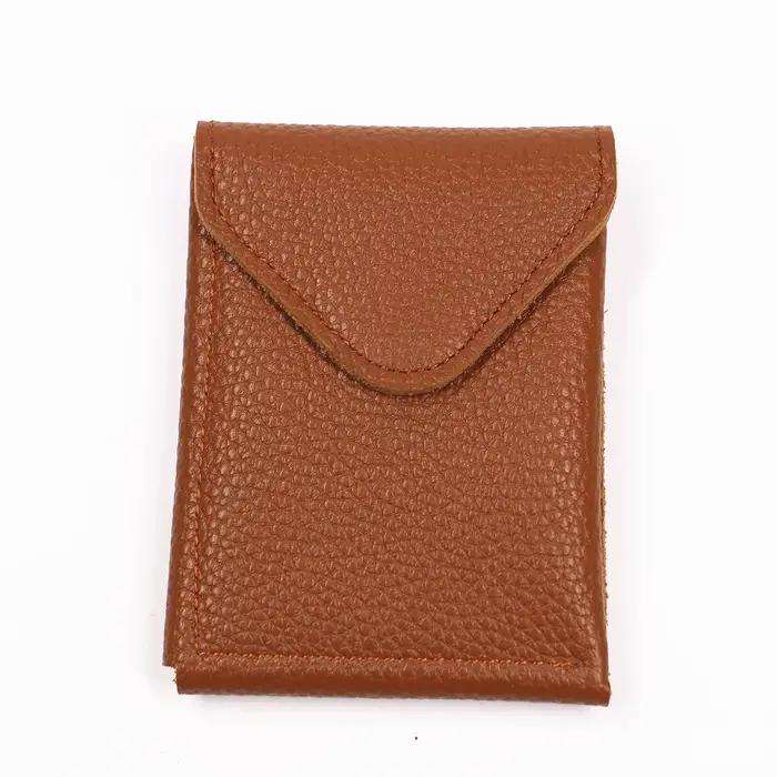 Portefeuille en cuir véritable pour hommes, Vintage, en cuir de vache pleine fleur, portefeuille vertical mince pour hommes, porte-cartes, fermeture magnétique à rabat