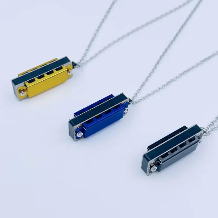 Mini collier de calcul en métal, 4 trous, 8 tons, cadeau musical JOMini