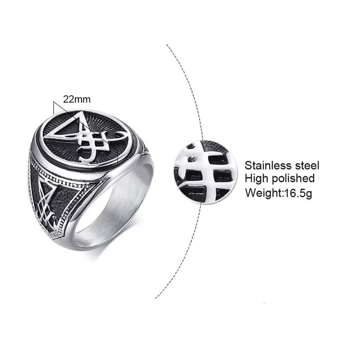 Bague chevalière Vintage couleur argent