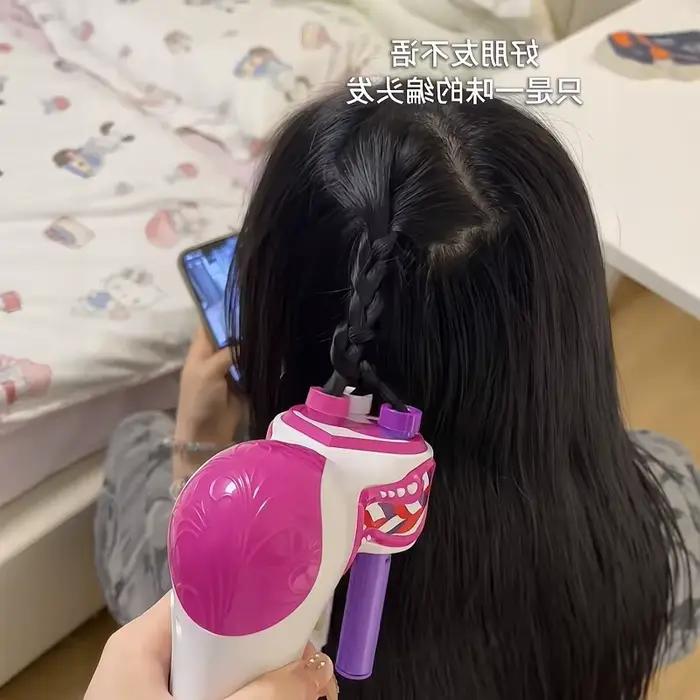 Appareil électrique automatique pour tresser les cheveux, outil de coiffure simple à trois mèches, appareil de coiffage rapide et élégant
