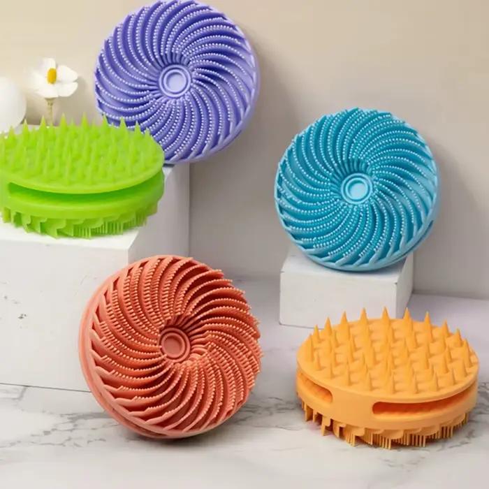 Épurateur de corps en Silicone souple, exfoliant pour le cuir chevelu, Non irritant, masseur de bain, brosse de douche, gommage corporel, soins de la peau, outil de bain
