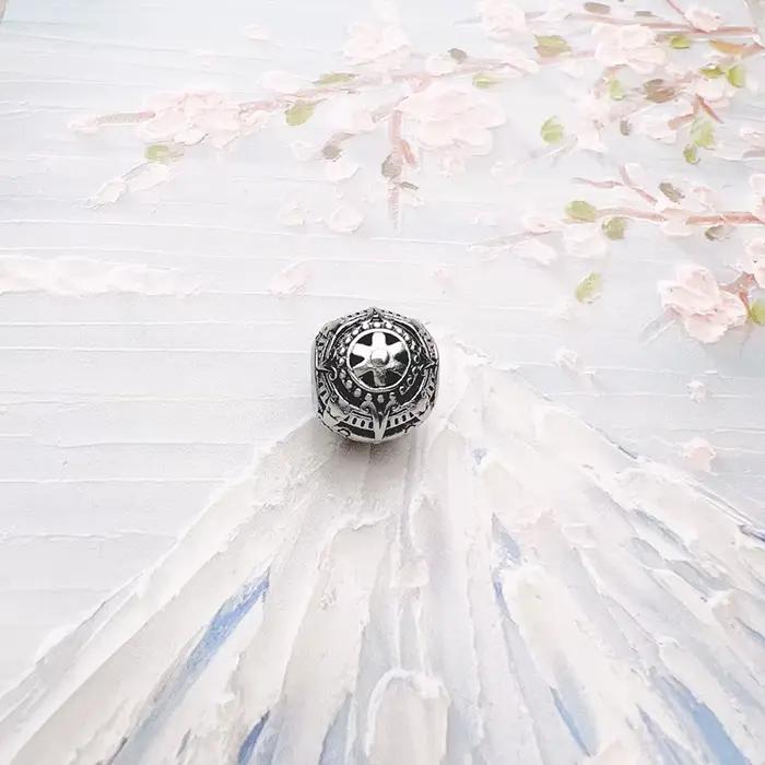 Perles en argent regardé 925 calendrier maya pour hommes et femmes, bijoux fins, cadeau vintage, karma, accessoires européens