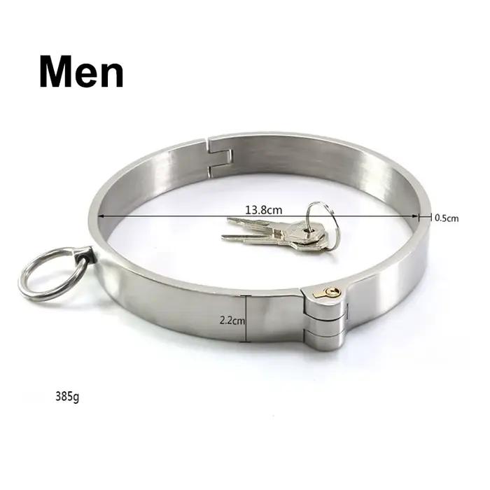 Collier Épais en Acier Inoxydable pour Flirt Érotique et Jeu pour Adultes Occasions Spéciales Jouets Sexuels pour Couples