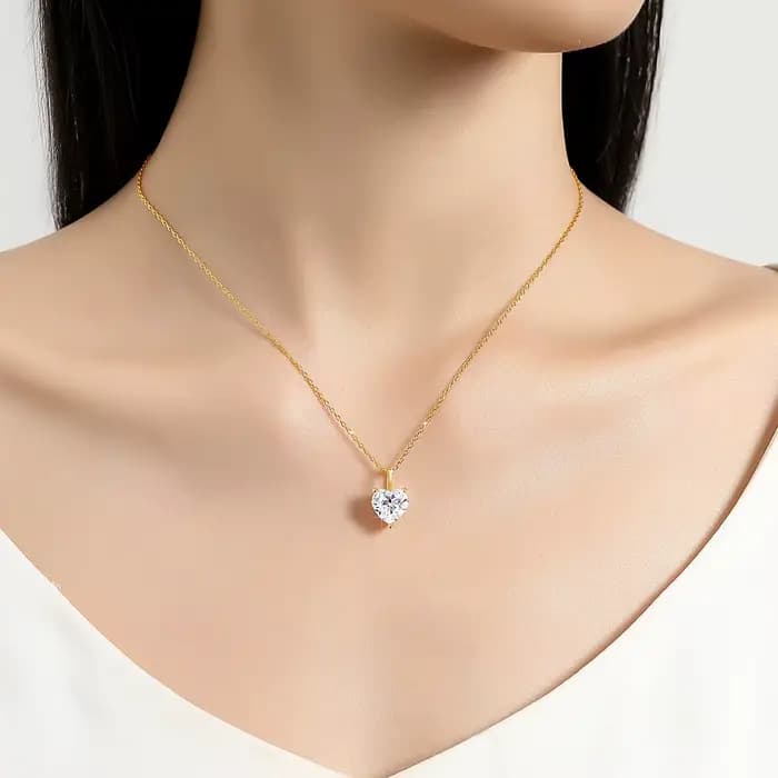 Colliers Moissanite en or 14K