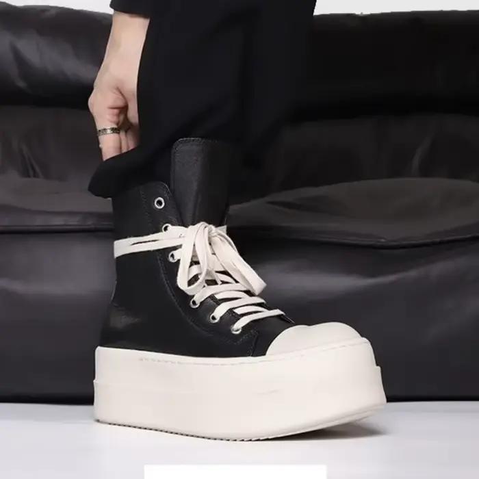 Chaussures pour femmes bottines à la mode rétro haut de gamme chaussures pour femmes mode décontracté grosse plate-forme de luxe baskets de créateur