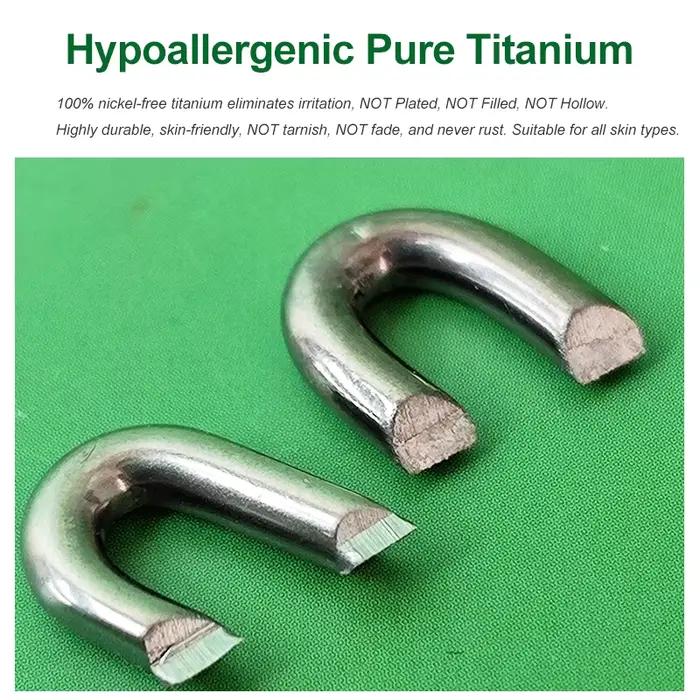 Bracelet chaîne ancre en titane pour hommes | Conception épaisse de 8 mm | Hypoallergénique et léger | Sac cadeau inclus