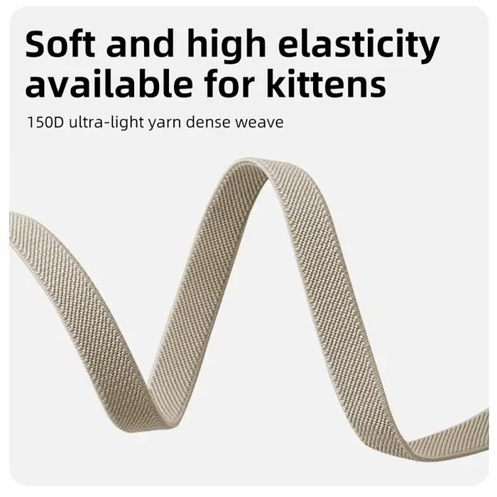 Collier de chat détachable mignon, traceur GPS élastique, collier de chaton avec porte-étiquette d'air, étui réglable de 5 à 12 pouces, colliers pour animaux de compagnie pour chats