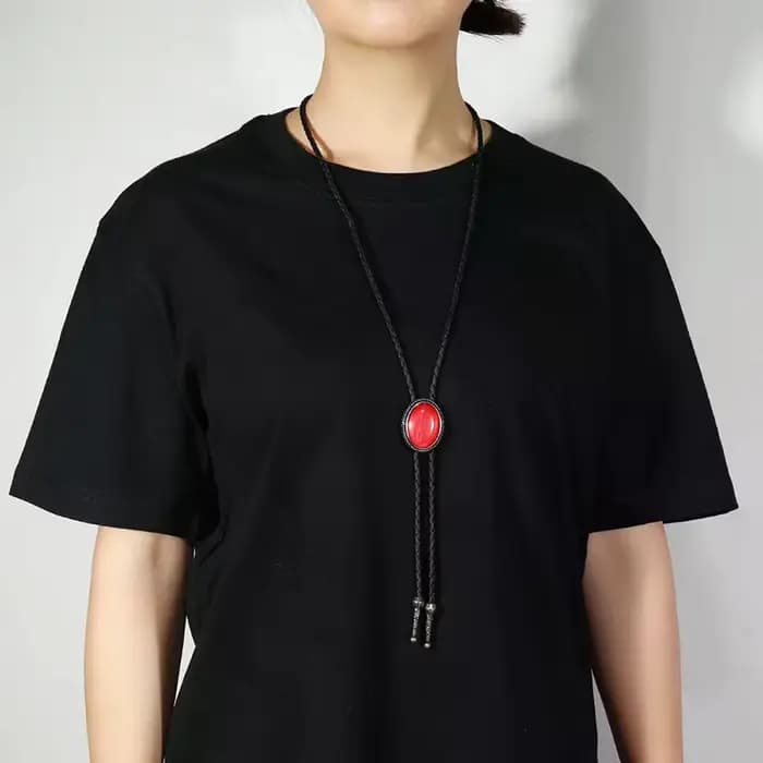 Collier en cuir Vintage pour hommes
