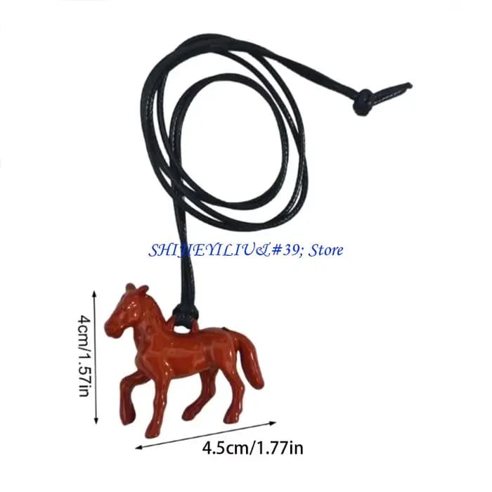 E21F – collier avec pendentif cheval