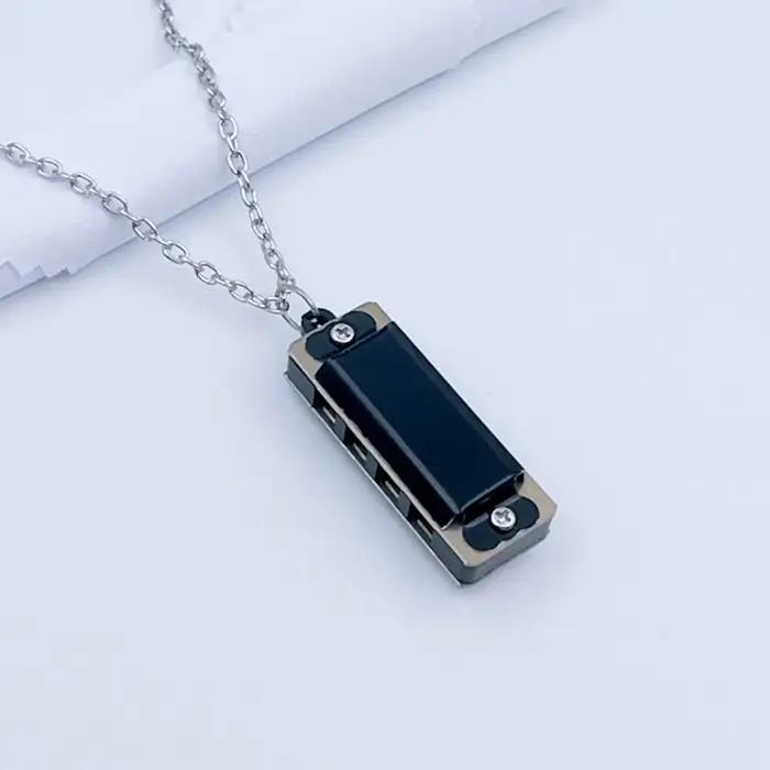 Mini collier de calcul en métal, 4 trous, 8 tons, cadeau musical JOMini