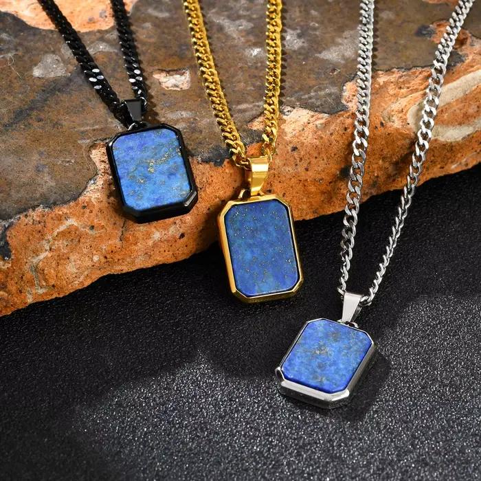 Collier tendance en acier inoxydable pour hommes