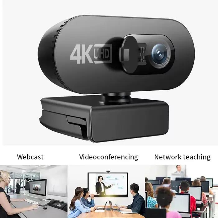 Webcam 4K Full HD 2K 1080P pour PC, nouvelle mini caméra web avec microphone, autofocus USB, caméra de streaming pour ordinateur portable