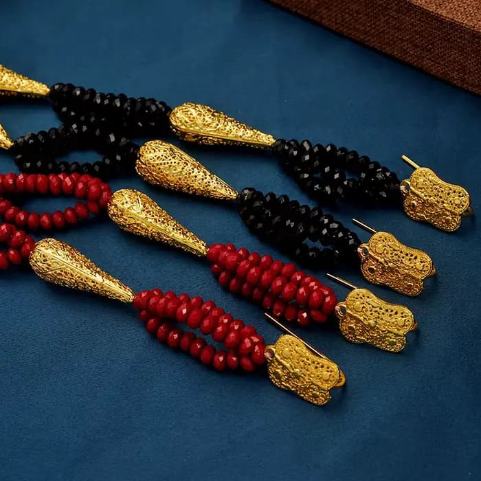 Collier ethnique de perles de luxe