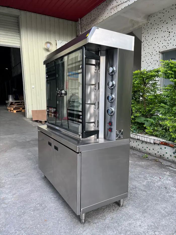 Magasin de Barbecue poulet rôti au gaz four de canard rôti machine de gril automatique four à poulet rotatif Commercial