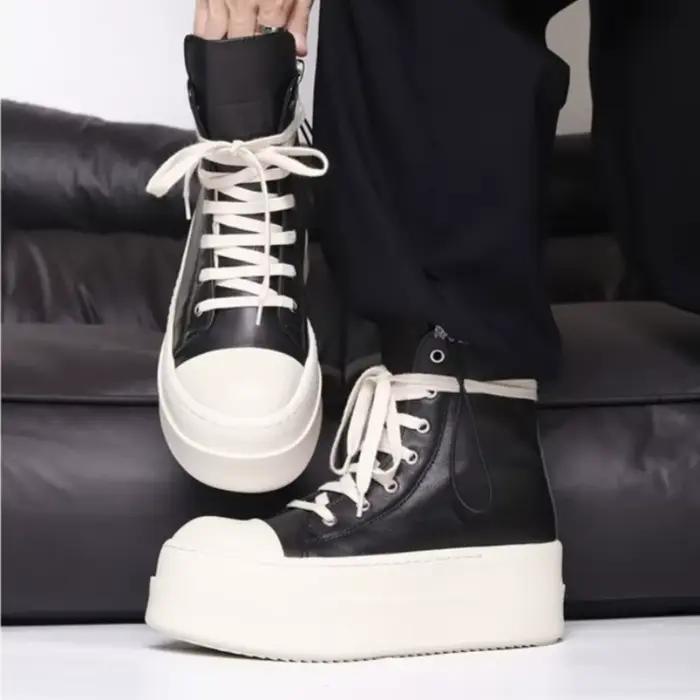 Chaussures pour femmes bottines à la mode rétro haut de gamme chaussures pour femmes mode décontracté grosse plate-forme de luxe baskets de créateur