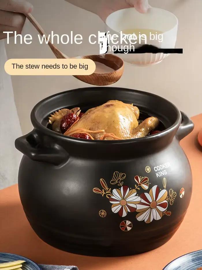 COOKER KING-Marmite d'empereur pour Leurs oût, cuisinière à gaz domestique, marmite à soupe spéciale haute température, marmite en céramique, marmite en argile
