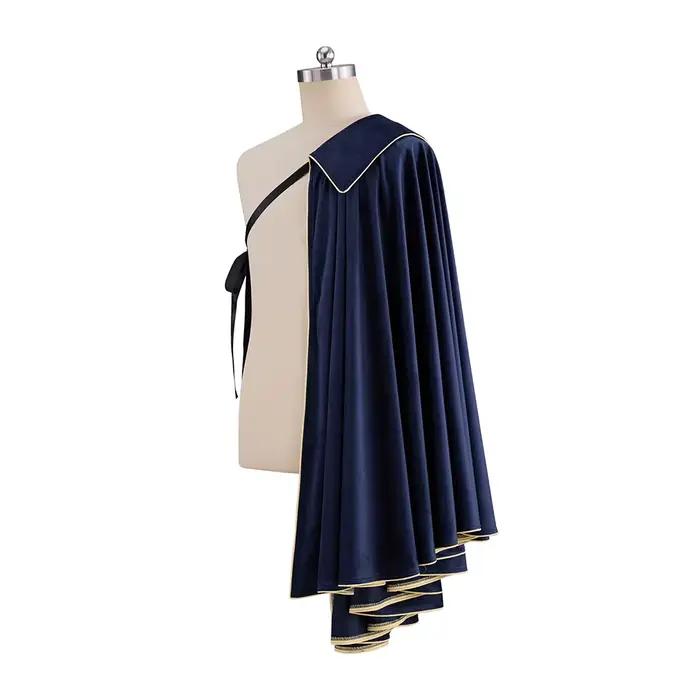 Cape Tudor demi épaule médiévale Renaissance Noble Costume Tudor roi Cape Ren Faire châle Cape Cavalier Cape mousquetaire Cape