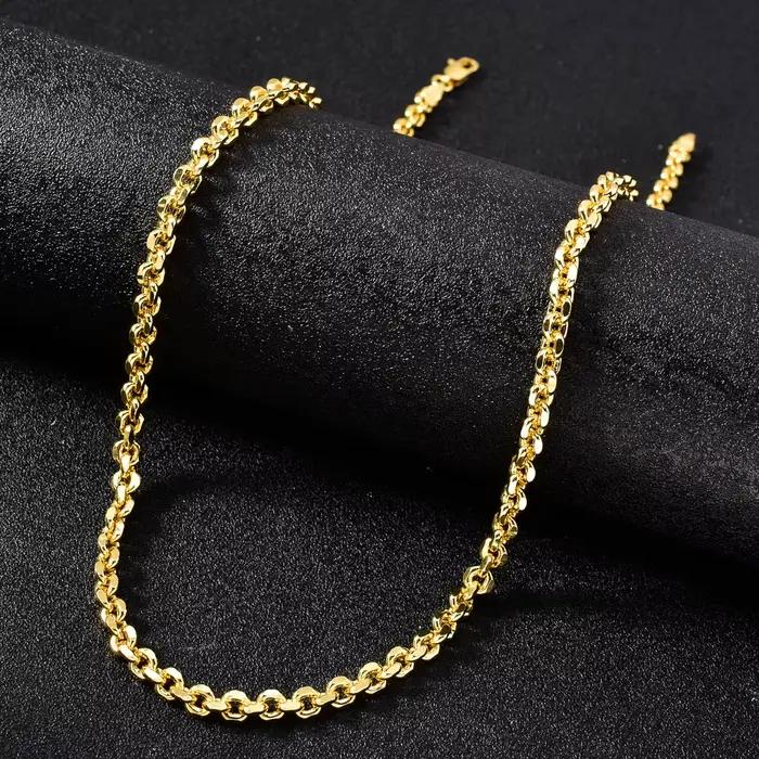 Collier italien géométrique avec diamants pour homme et femme, tracker d'humeur, adapté pour les fêtes et les mariages, bijou de qualité pour toutes les occasions