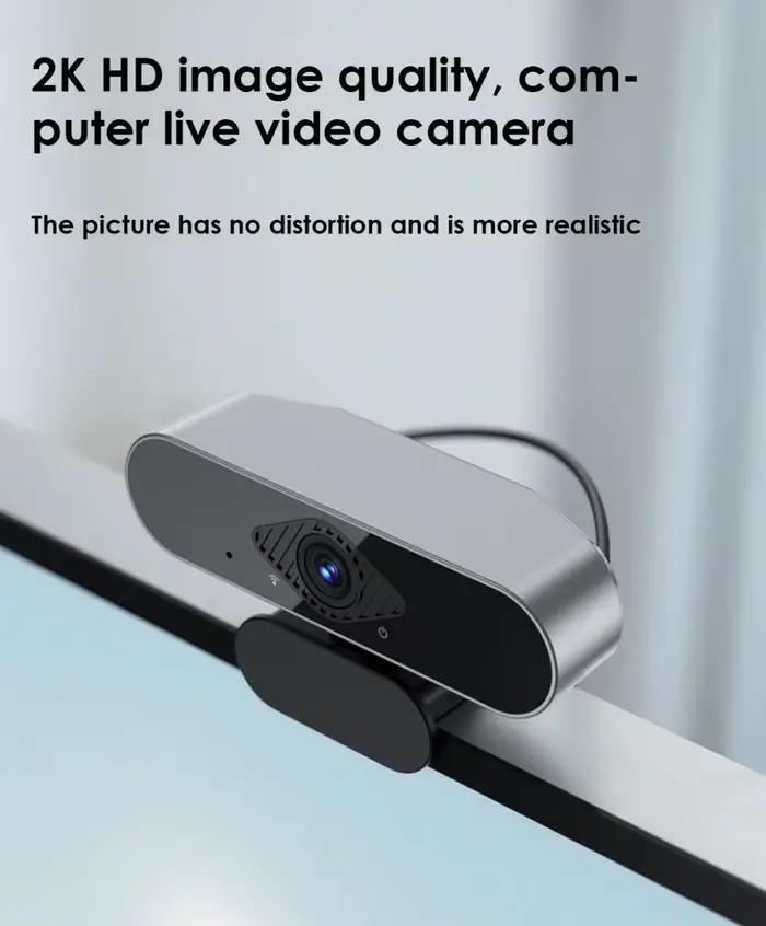 Webcam 4K Plug And Play pour ordinateur de bureau, caméra de Streaming en direct dédiée pour caméra HD 2K avec Microphone, Mini caméra d'ordinateur