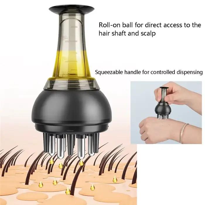 Applicateur liquide pour le cuir chevelu, peigne massant pour le traitement et la croissance des cheveux, durable, facile à inst