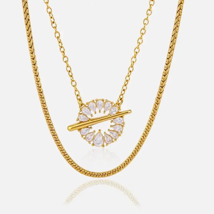 Collier chaîne basique Yori, accessoires DIY, tendance, acier inoxydable, haute qualité, bijoux exquis, cadeau, résistant à l'eau