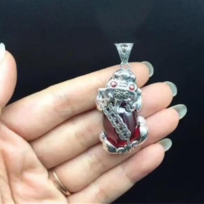 Collier avec pendentif bête Patronus pour hommes et femmes, bijoux tendance, accessoires de Couple, chaîne de cou en argent 925, cadeau d'anniversaire pour hommes et femmes