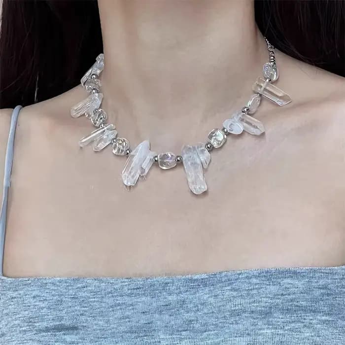 ZHUHE Lcicle collier nouveau Style gothique pour femmes hommes bijoux accessoires cadeaux de fête